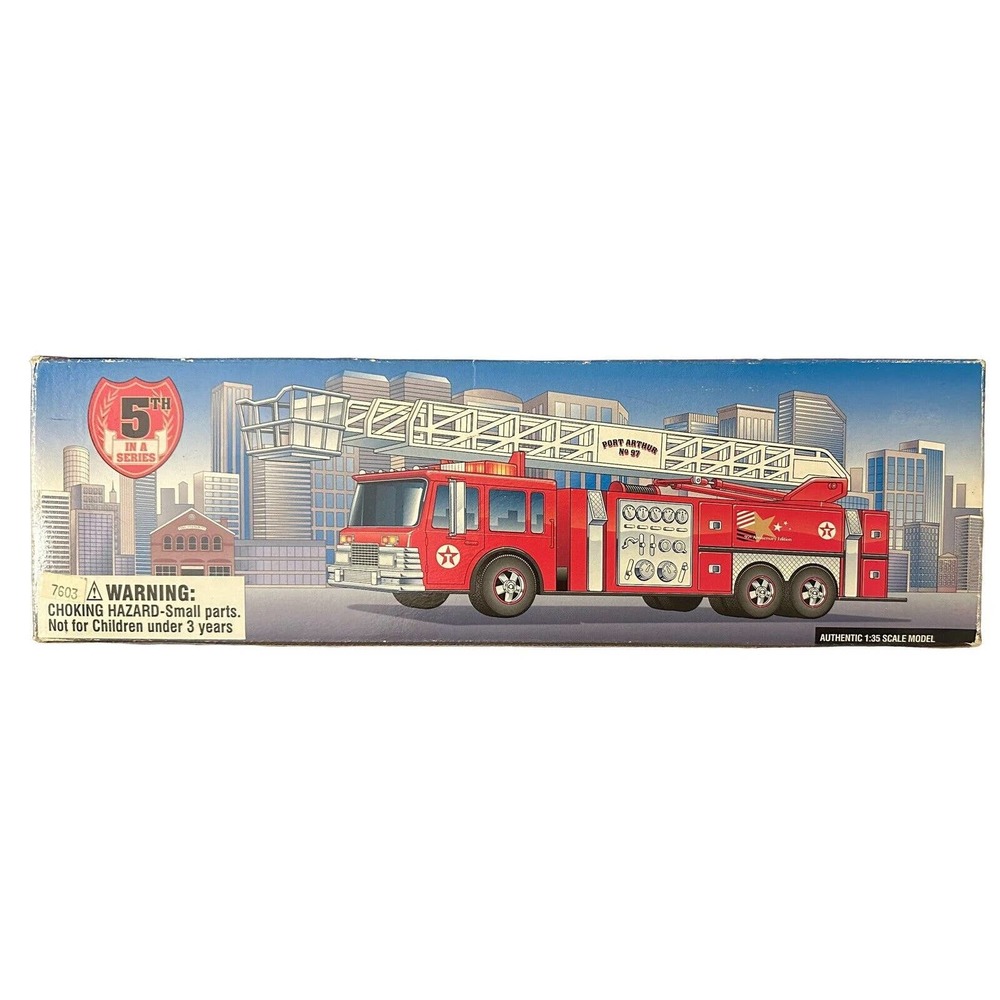 Texaco 1997 Aerial Tower Fire Truck 95th Anniversary Edition Toy‎ 1/35 Scale 5th